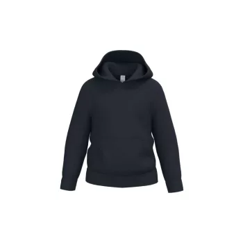   iDeal Basic - Kapucnis, kenguru zsebes alap gyerek pulóver - Ideal Navy - 10/12 éves