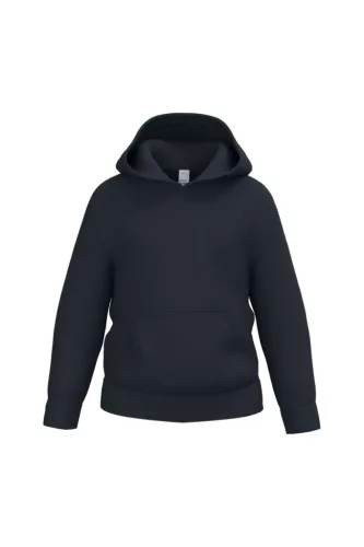 iDeal Basic - Kapucnis, kenguru zsebes alap gyerek pulóver - Ideal Navy - 4/6 éves