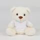 Mumbles - Mackó levehető pamut pólóval - Cream - Ülve kb 16 cm