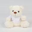 Mumbles - Mackó levehető pamut pólóval - Cream - Ülve kb 16 cm
