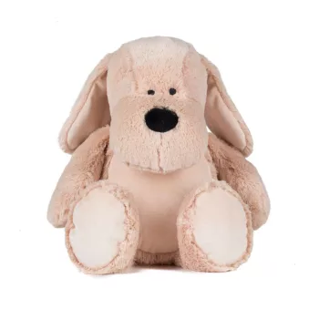   Mumbles Zippie - Kutyus hímezhető pocakkal - Mid Brown - Ülve kb 32 cm