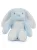 Mumbles Print Me - Kék nyuszi emblémázható pocakkal - Ülve kb 20 cm