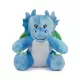 Mumbles Print Me - Kék sárkány emblémázható pocakkal - Ülve kb 20 cm
