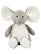 Mumbles Print Me - Szürke elefánt emblémázható pocakkal - Ülve kb 20 cm