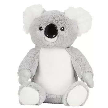   Mumbles Print Me - Szürke koala emblémázható pocakkal - Ülve kb 20 cm