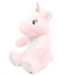 Mumbles Print Me - Rózsaszín unikornis emblémázható pocakkal - Ülve kb 20 cm