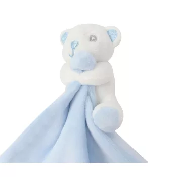 Mumbles - Mackós bébi szundikendő - Kék - 30x28 cm