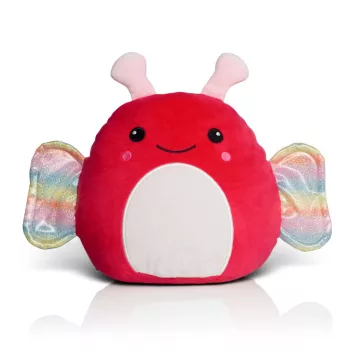   Mumbles SQUIDGY'S - Piros pillangó emblémázható pocakkal - Kb 29 cm