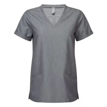   Onna "INVINCIBLE" - Rugalmas anyagú, V-nyakú női tunika - Dynamo Grey - XL