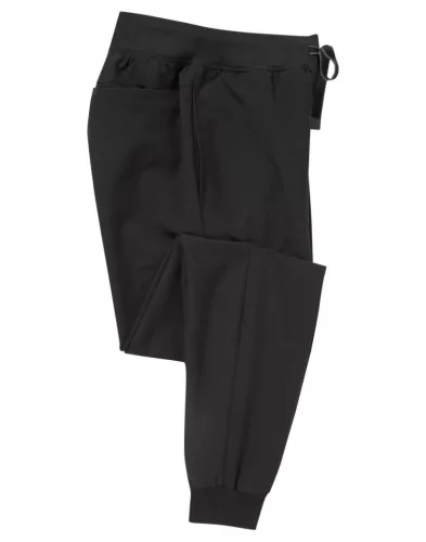 Onna "ENERGIZED" - Rugalmas anyagú jogger női nadrág - Exact Black - 4XL