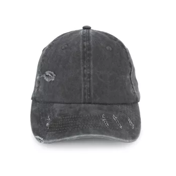   Native Spirit - Környezetbarát, koptatott hatású unisex baseball sapka - Washed Black