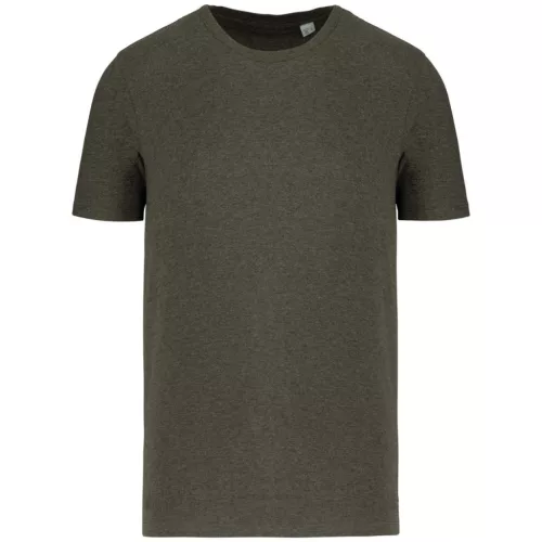 Native Spirit - Környezetbarát, egyenes szabású unisex póló - Melírozott Organic khaki - L