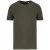 Native Spirit - Környezetbarát, egyenes szabású unisex póló - Melírozott Organic khaki - S