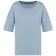 Native Spirit - Környezetbarát, oversize, 100% organikus pamut női póló - Akvamarin - L/XL