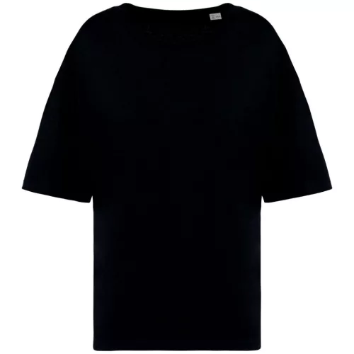 Native Spirit - Környezetbarát, oversize, 100% organikus pamut női póló - Fekete - L/XL