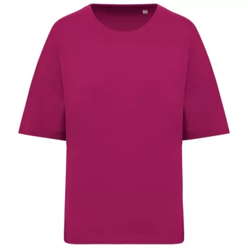   Native Spirit - Környezetbarát, oversize, 100% organikus pamut női póló - Cseresznye lila - L/XL