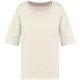Native Spirit - Környezetbarát, oversize, 100% organikus pamut női póló - Elefántcsont - L/XL