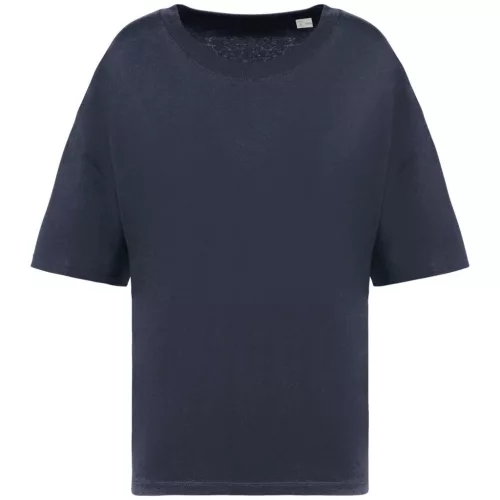 Native Spirit - Környezetbarát, oversize, 100% organikus pamut női póló - Tengerészkék - XXS/XS