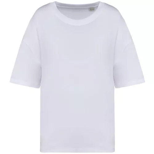Native Spirit - Környezetbarát, oversize, 100% organikus pamut női póló - Fehér - XXS/XS