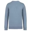 Native Spirit - Egyenes szabású, kerek nyakú unisex pulóver - Melírozott hűvös kék - M