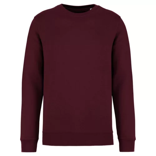 Native Spirit - Egyenes szabású, kerek nyakú unisex pulóver - Sötét cseresznye - S
