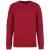 Native Spirit - Egyenes szabású, kerek nyakú unisex pulóver - Hibiszkusz piros - M