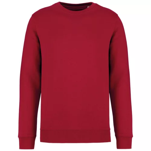 Native Spirit - Egyenes szabású, kerek nyakú unisex pulóver - Hibiszkusz piros - S