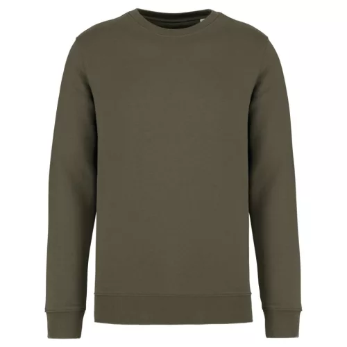 Native Spirit - Egyenes szabású, kerek nyakú unisex pulóver - Organic Khaki - 2XL