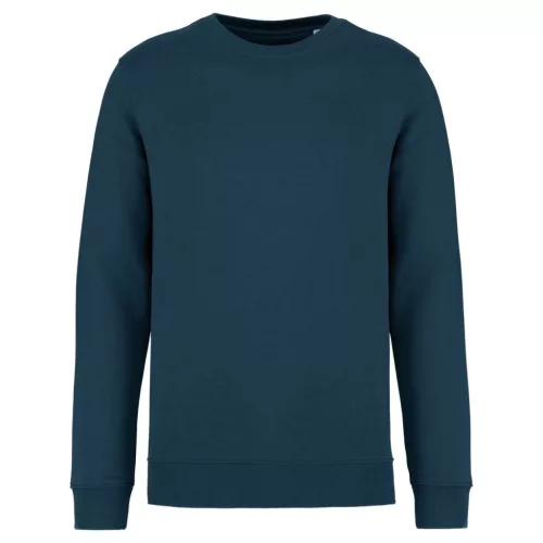 Native Spirit - Egyenes szabású, kerek nyakú unisex pulóver - Pávakék - S