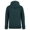 Native Spirit - Kapucnis, kenguru zsebes, bolyhos belsős unisex pulóver - Melírozott amazon zöld - XL