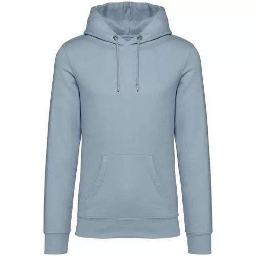 Native Spirit - Kapucnis, kenguru zsebes, bolyhos belsős unisex pulóver - Akvamarin - L