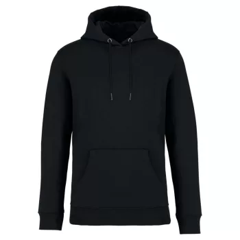   Native Spirit - Kapucnis, kenguru zsebes, bolyhos belsős unisex pulóver - Fekete - L