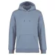 Native Spirit - Kapucnis, kenguru zsebes, bolyhos belsős unisex pulóver - Melírozott hűvös kék - XL