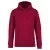 Native Spirit - Kapucnis, kenguru zsebes, bolyhos belsős unisex pulóver - Hibiszkusz piros - M
