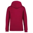 Native Spirit - Kapucnis, kenguru zsebes, bolyhos belsős unisex pulóver - Hibiszkusz piros - M