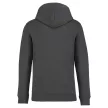 Native Spirit - Kapucnis, kenguru zsebes, bolyhos belsős unisex pulóver - Vasszürke - 3XL