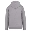 Native Spirit - Kapucnis, kenguru zsebes, bolyhos belsős unisex pulóver - Melírozott Holdszürke - L