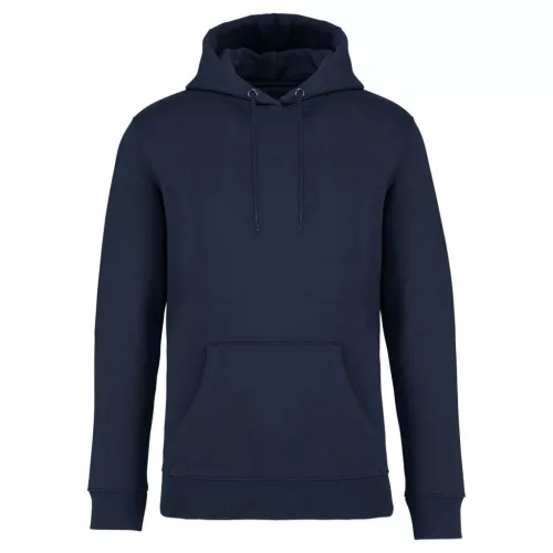 Native Spirit - Kapucnis, kenguru zsebes, bolyhos belsős unisex pulóver - Tengerészkék - S