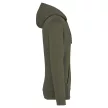 Native Spirit - Kapucnis, kenguru zsebes, bolyhos belsős unisex pulóver - Organic Khaki - M