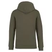 Native Spirit - Kapucnis, kenguru zsebes, bolyhos belsős unisex pulóver - Organic Khaki - XL