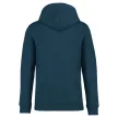 Native Spirit - Kapucnis, kenguru zsebes, bolyhos belsős unisex pulóver - Pávakék - XL