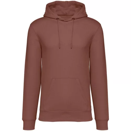 Native Spirit - Kapucnis, kenguru zsebes, bolyhos belsős unisex pulóver - Sienna - S