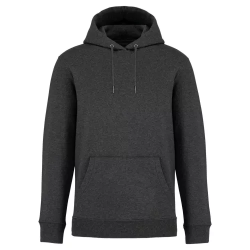Native Spirit - Kapucnis, kenguru zsebes, bolyhos belsős unisex pulóver - Vulkánszürke - XL