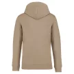 Native Spirit - Kapucnis, kenguru zsebes, bolyhos belsős unisex pulóver - Homok - 2XL