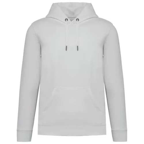 Native Spirit - Kapucnis, kenguru zsebes, bolyhos belsős unisex pulóver - Fehér - M