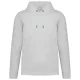 Native Spirit - Kapucnis, kenguru zsebes, bolyhos belsős unisex pulóver - Fehér - M