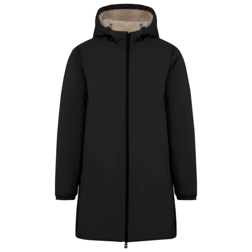 Native Spirit - Sherpa béléses, vízálló unisex kabát - Fekete - 3XL