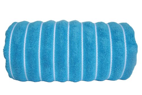 OLIMA Beach - Strandtörölköző - Karibi kék/Fehér - 90 x 180