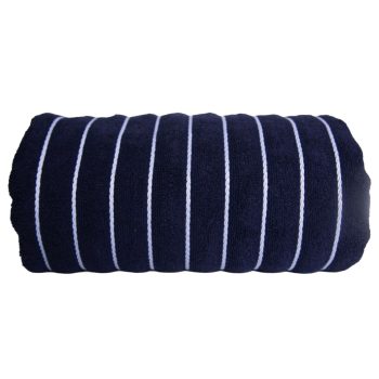   OLIMA Beach - Strandtörölköző - Tengerészkék/Fehér - 90 x 180