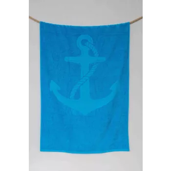 OLIMA Strandtörölköző - Caribbean Blue - 90X170